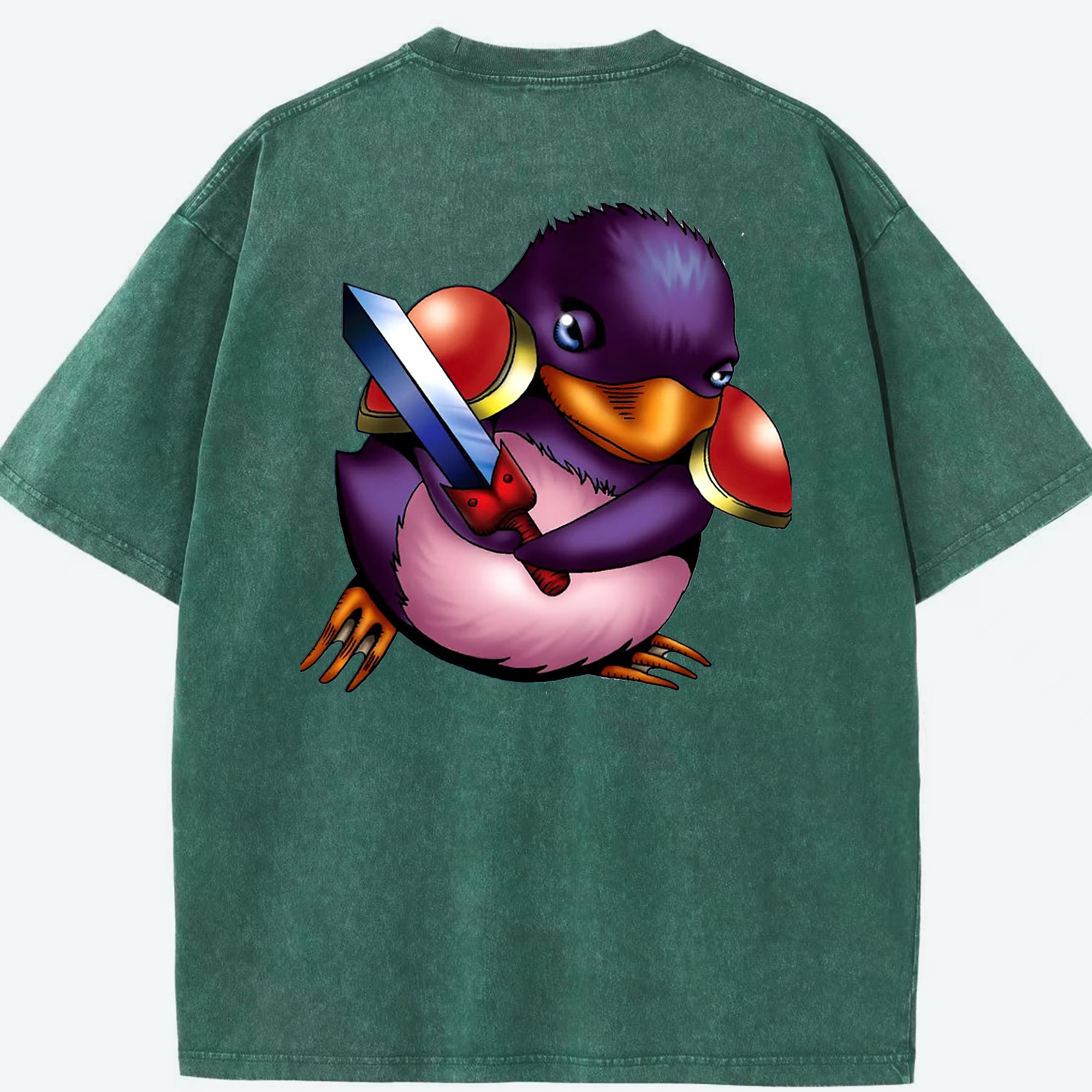 （画像用） 遊☆戯☆王 Yu-Gi-Oh! 綿100% ヴィンテージ風 半袖Tシャツ（背面プリント）